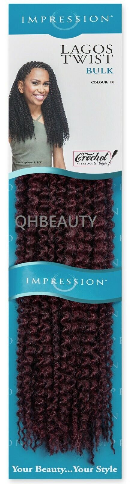 IMPRESSION SYNTHETIC HAIR EXTENSION BRAIDS - LAGOS TWIST BULK