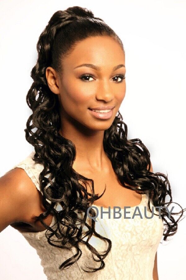 Cherish Synthetic Long Curly Drawstring Natural Hair Ponytail - Miami Girl