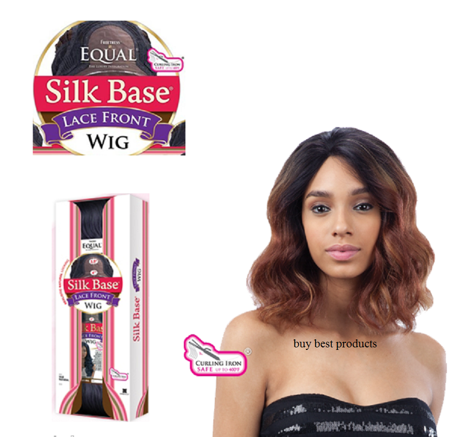 FREETRESS SYNTHETIC EQUAL SILK BASE LACE FRONT SHORT WAVY HAIR WIG - TRIXIE