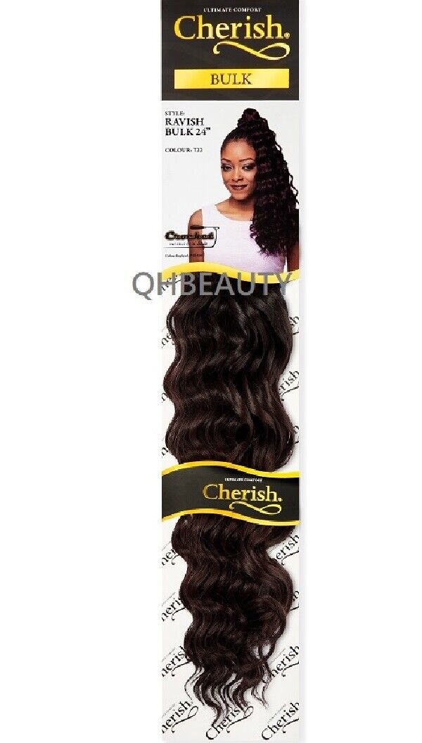 CHERISH SYNTHETIC CROCHET LONG CURLY HAIR EXTENSION BRAIDS - RAVISH 24 inch