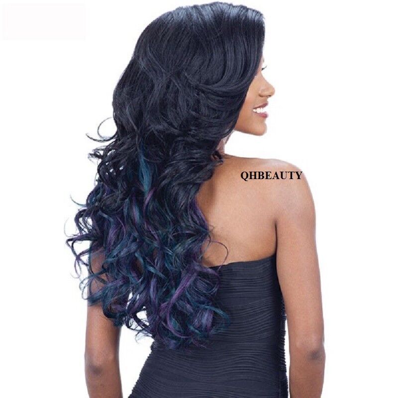 FREETRESS EQUAL SYNTHETIC 5 INCH LACE PART VOLUME LONG CURLY STYLE HAIR WIG VINA