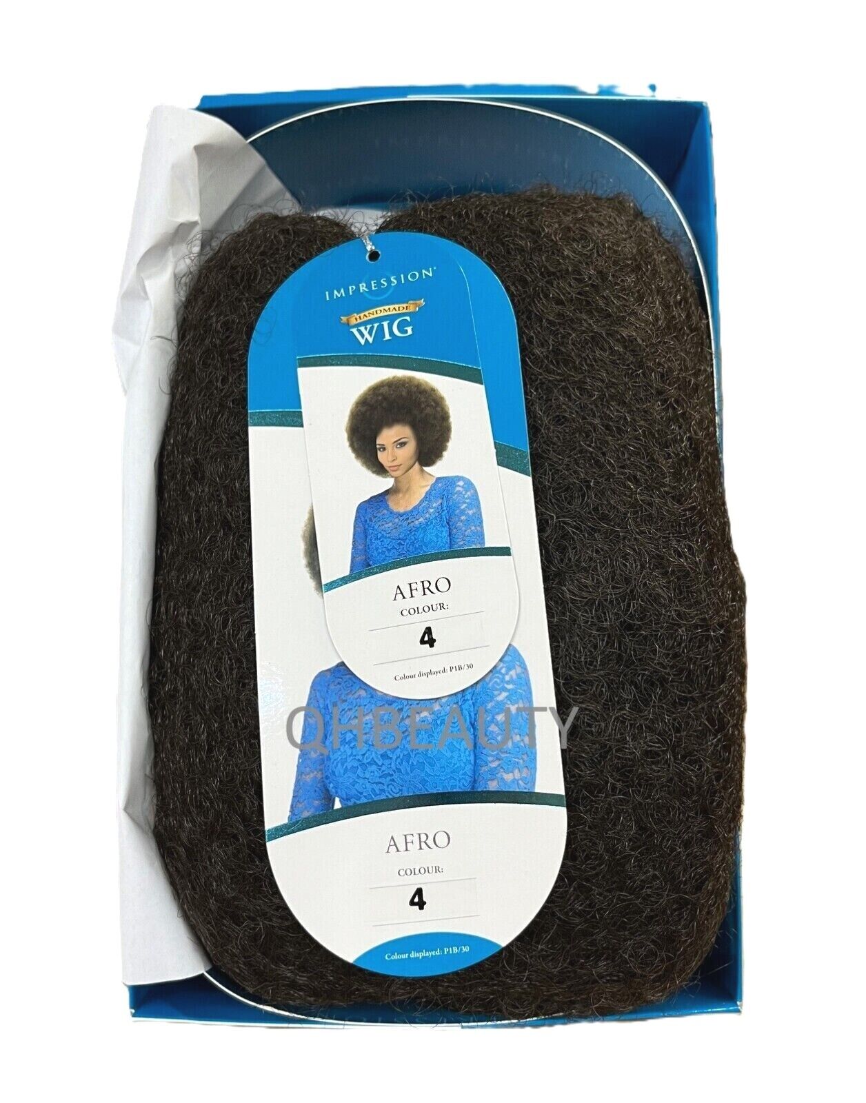 Impression Synthetic Hand Made Cuban Afro Curl Style Hair Wig - AFRO