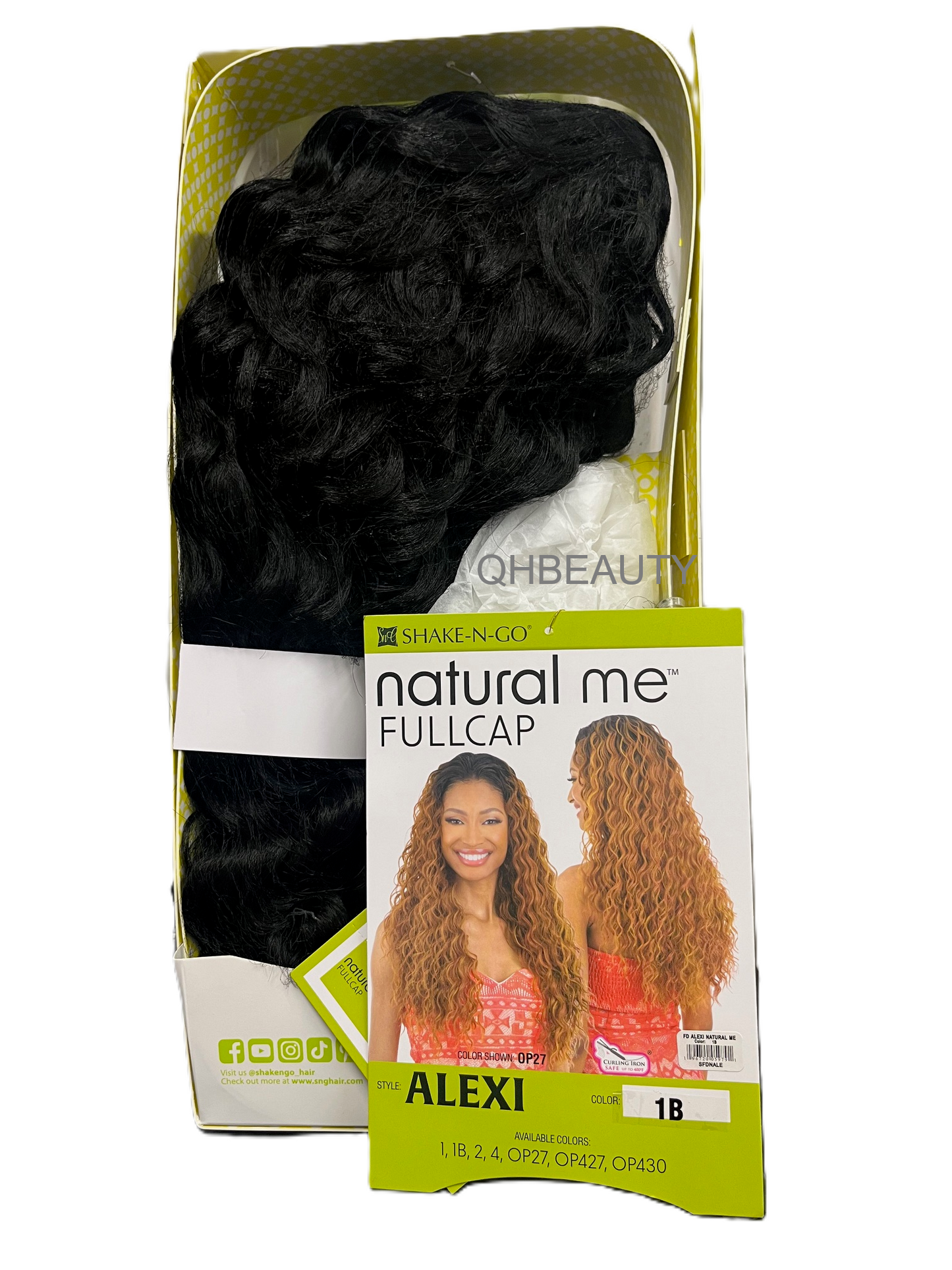 Shake N Go Natural Me Synthetic Long 26'' Deep Curl Full Cap Hair Wig - ALEXI