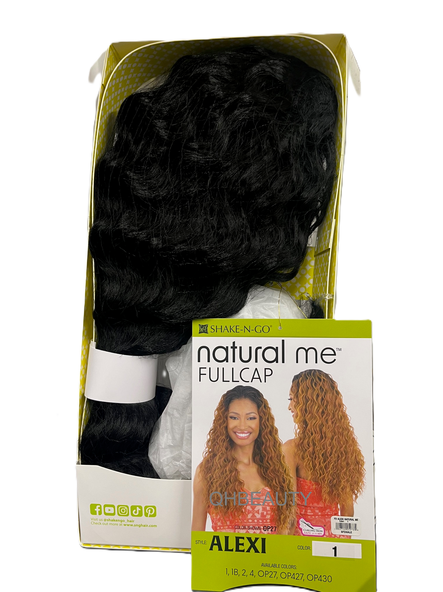 Shake N Go Natural Me Synthetic Long 26'' Deep Curl Full Cap Hair Wig - ALEXI