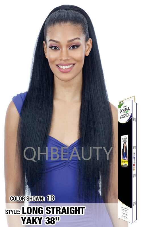 FREETRESS EQUAL SYNTHETIC DRAWSTRING HAIR PONYTAIL - LONG YAKY STRAIGHT 38 INCH