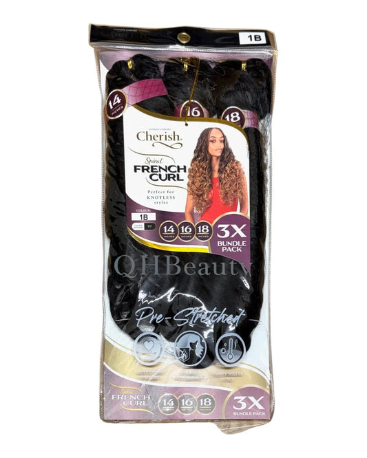 Cherish Synthetic Hair Extension – 3X Bundle Spiral French Curl 14", 16" & 18"