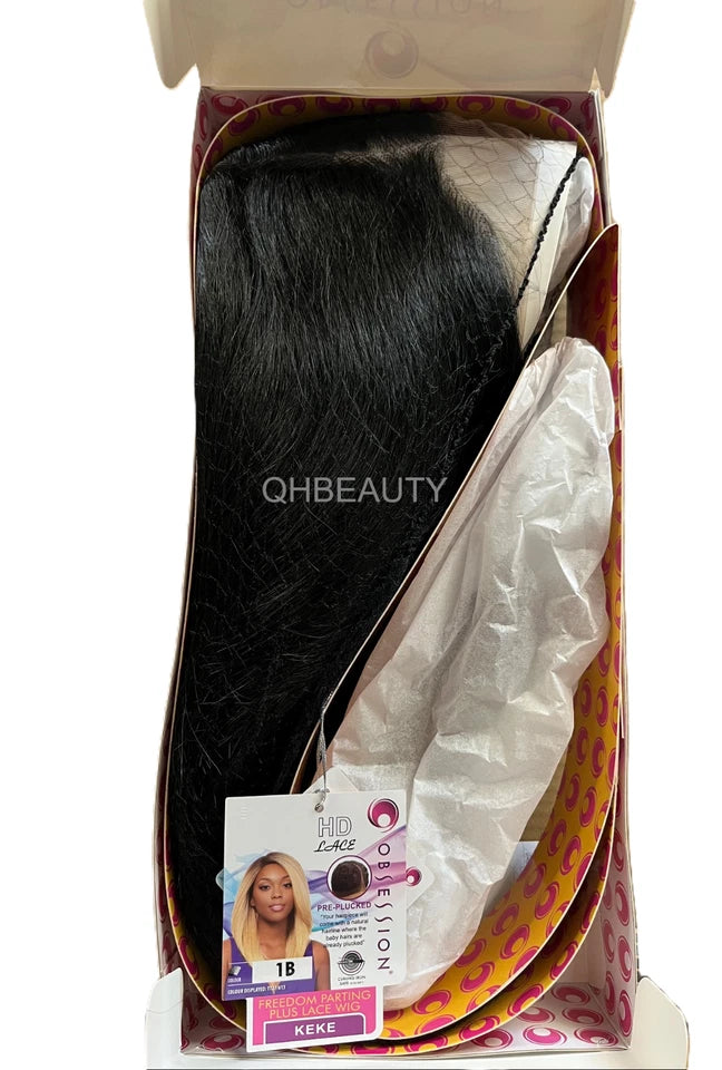 Obsession Synthetic Freedom Parting Plus HD Lace Straight Hair Wig - KEKE