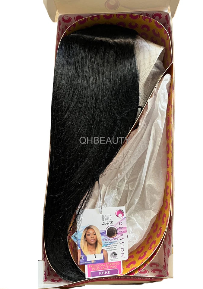 Obsession Synthetic Freedom Parting Plus HD Lace Straight Hair Wig - KEKE