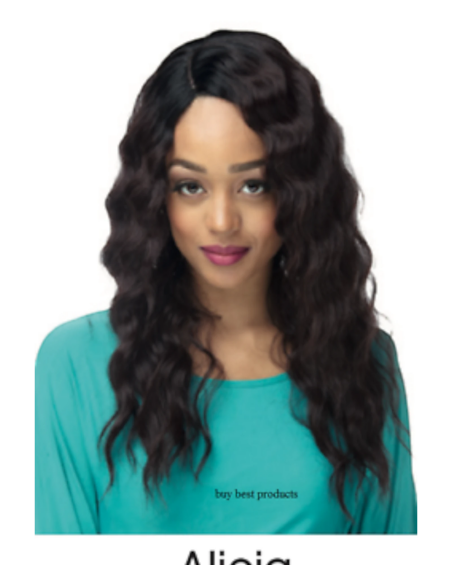Impression Synthetic Invisible L Part Lace Curly Hair Wig - Alicia