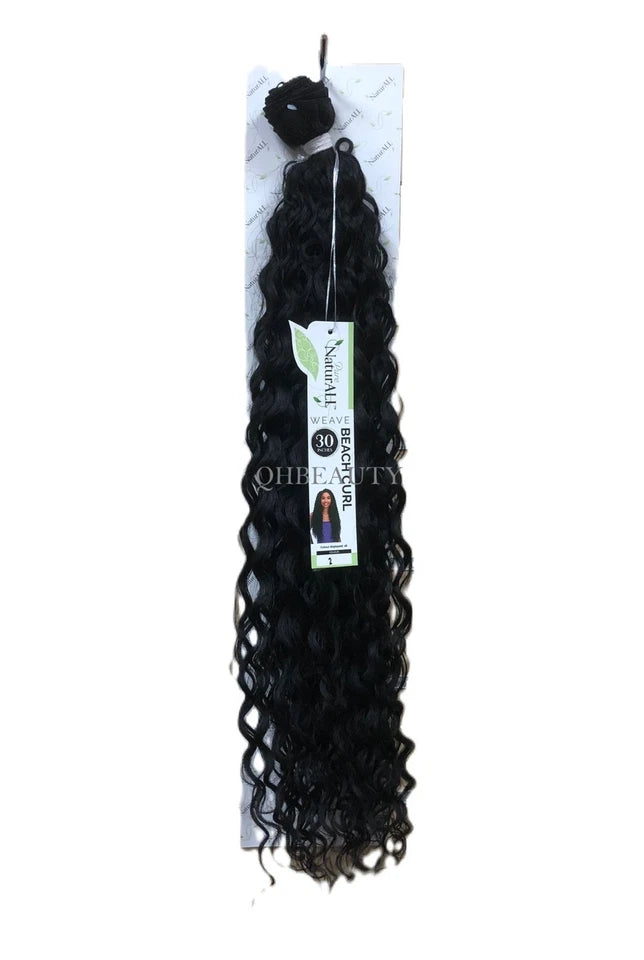 NaturAll Synthetic Long Curly Hair Extension Weave – Beach Curl 30"