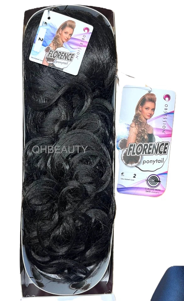 Obsession Synthetic Drawstring Curly Long Hair Ponytail- FLORENCE
