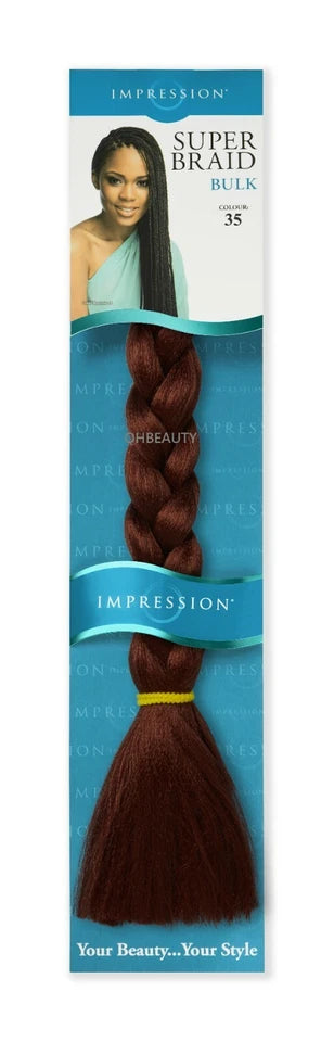 Impression Synthetic Pre-Stretched Crochet Hair Extensions - Super Braid 52 "