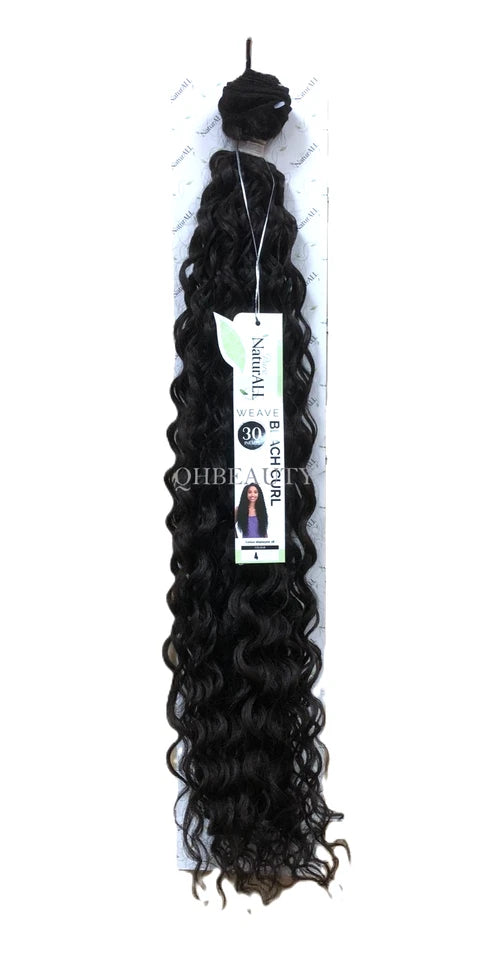 NaturAll Synthetic Long Curly Hair Extension Weave – Beach Curl 30"