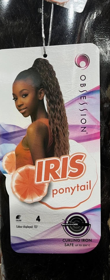 Obsession Synthetic Drawstring Curly Long Hair Ponytail - IRIS
