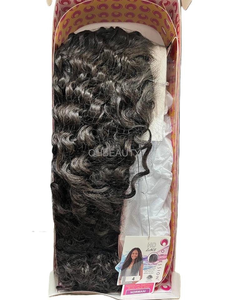 Obsession Synthetic HD Lace Free Parting Curly Hair Wig, Heat Resistant – Normani
