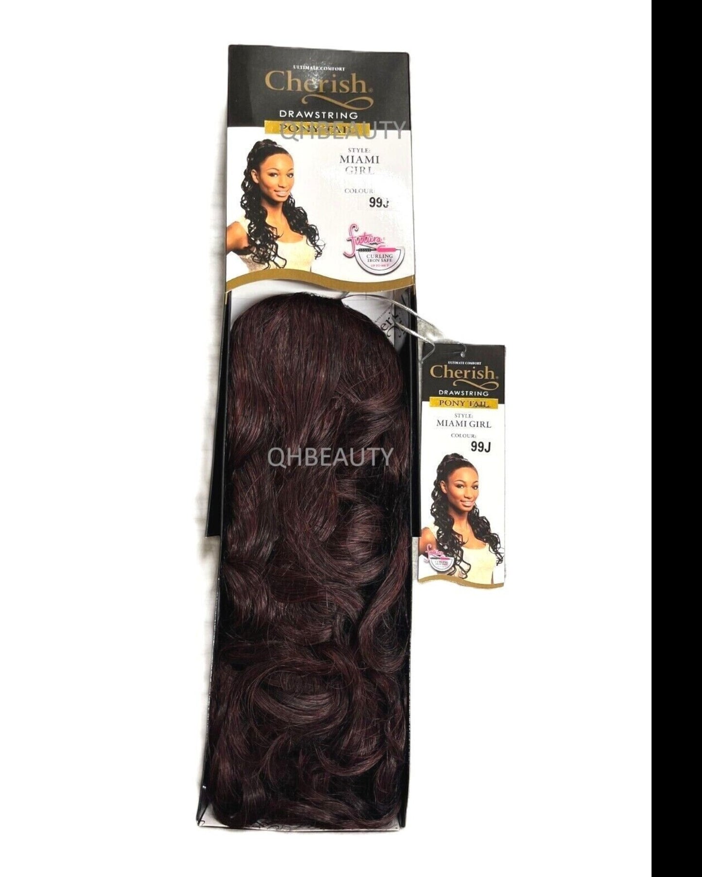 Cherish Synthetic Long Curly Drawstring Natural Hair Ponytail - Miami Girl