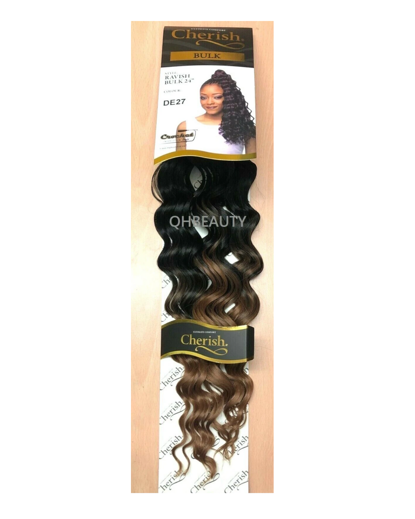 CHERISH SYNTHETIC CROCHET LONG CURLY HAIR EXTENSION BRAIDS - RAVISH 24 inch