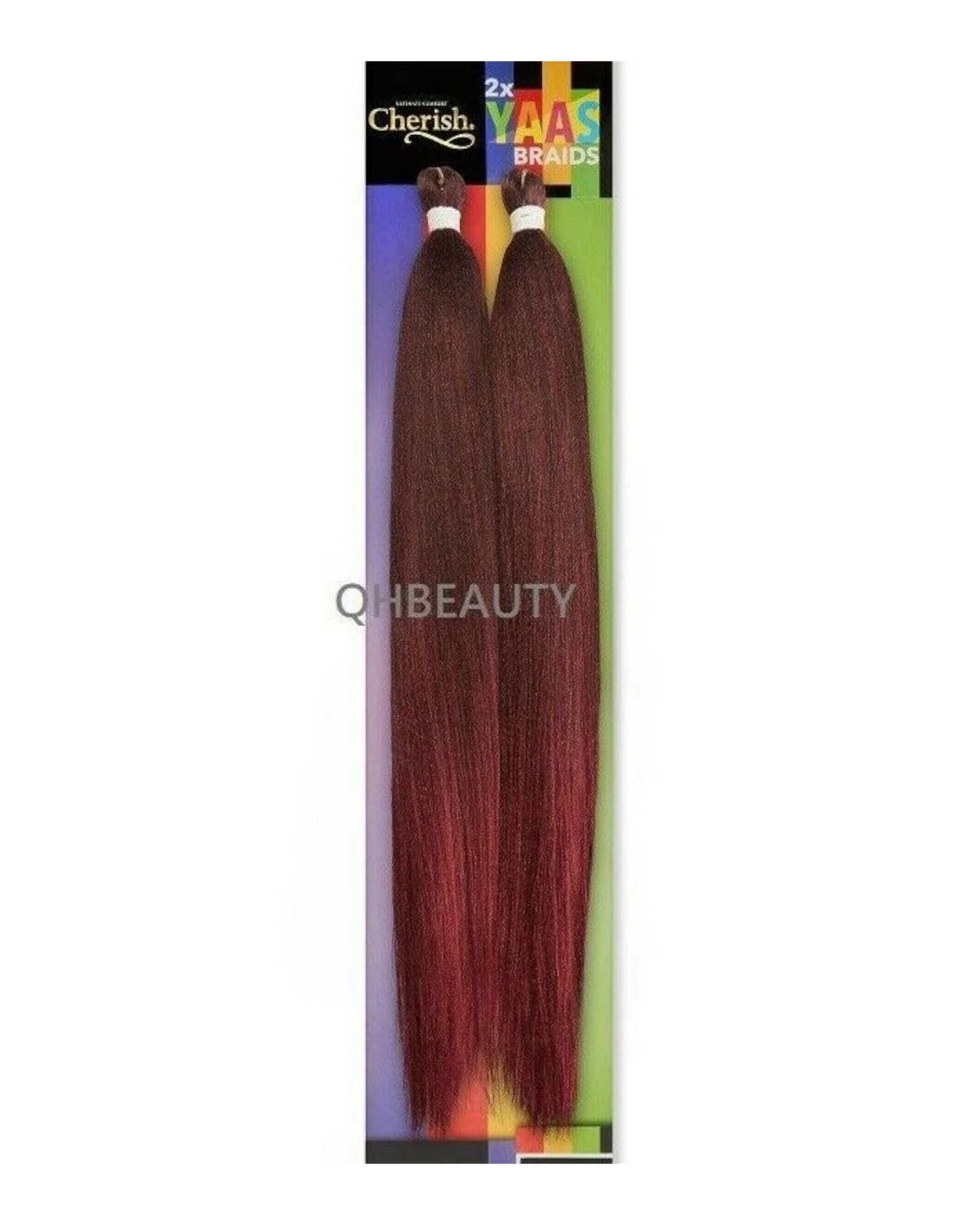 CHERISH SYNTHETIC YAKY LONG STRAIGHT HAIR EXTENSIONS 2 X YAAS BRAIDS 20'' - 28''