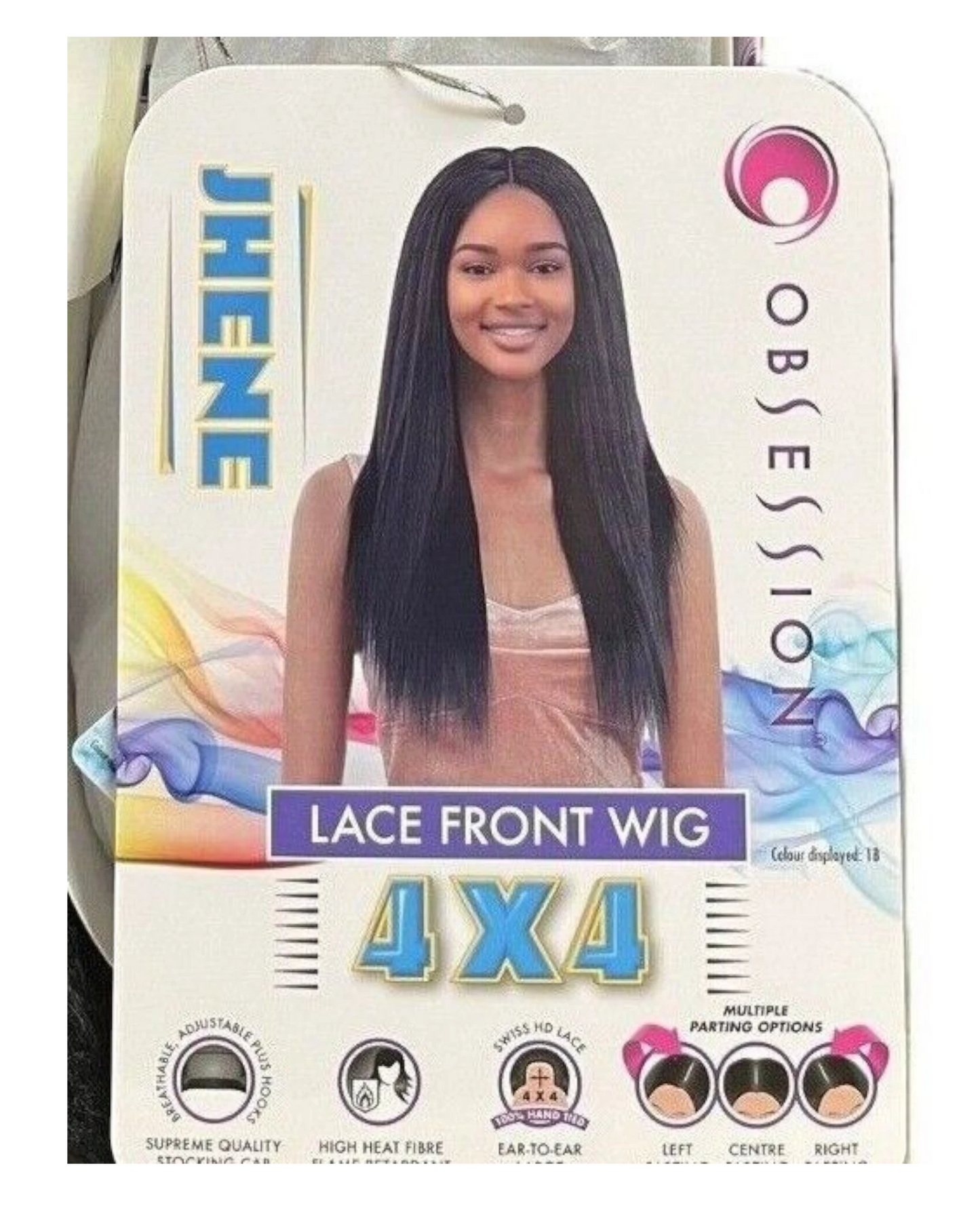 Obsession Synthetic Swiss HD 4x4 Lace Front Free Part Straight Hair Wig - JHENE