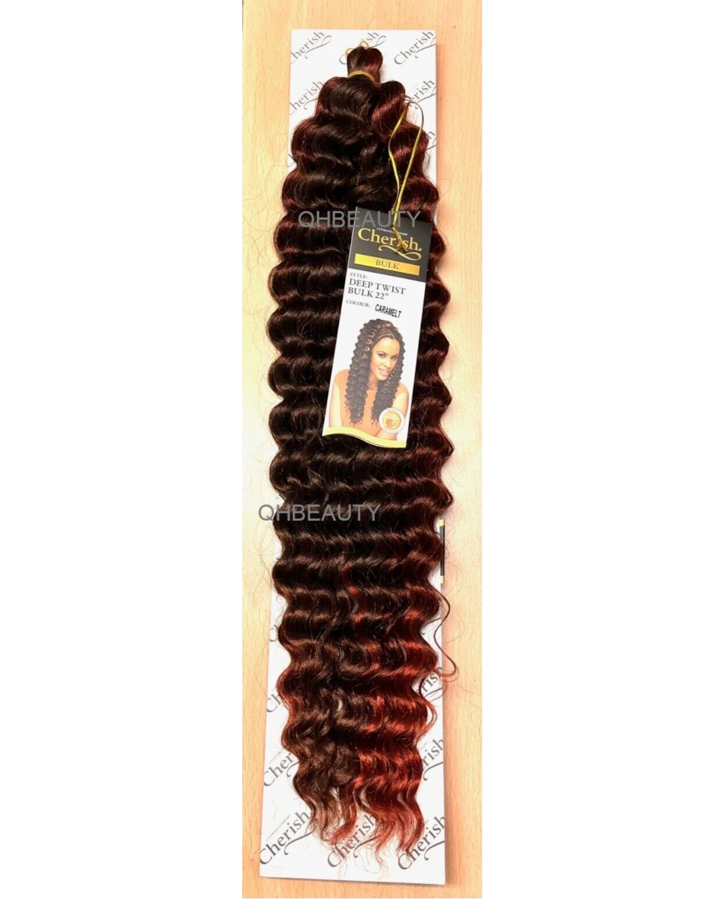CHERISH SYNTHETIC BULK CROCHET CURLY HAIR EXTENSION BRAIDS - DEEP TWIST 22 INCH