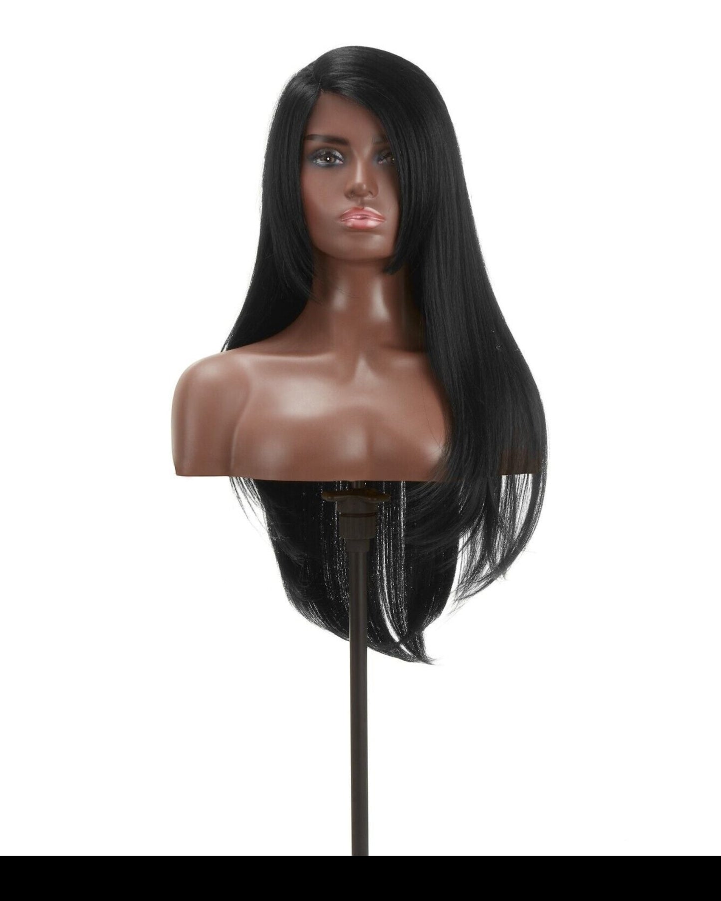 Impression Synthetic Invisible Part Long Straight Lace Front Hair Wig - Destiny