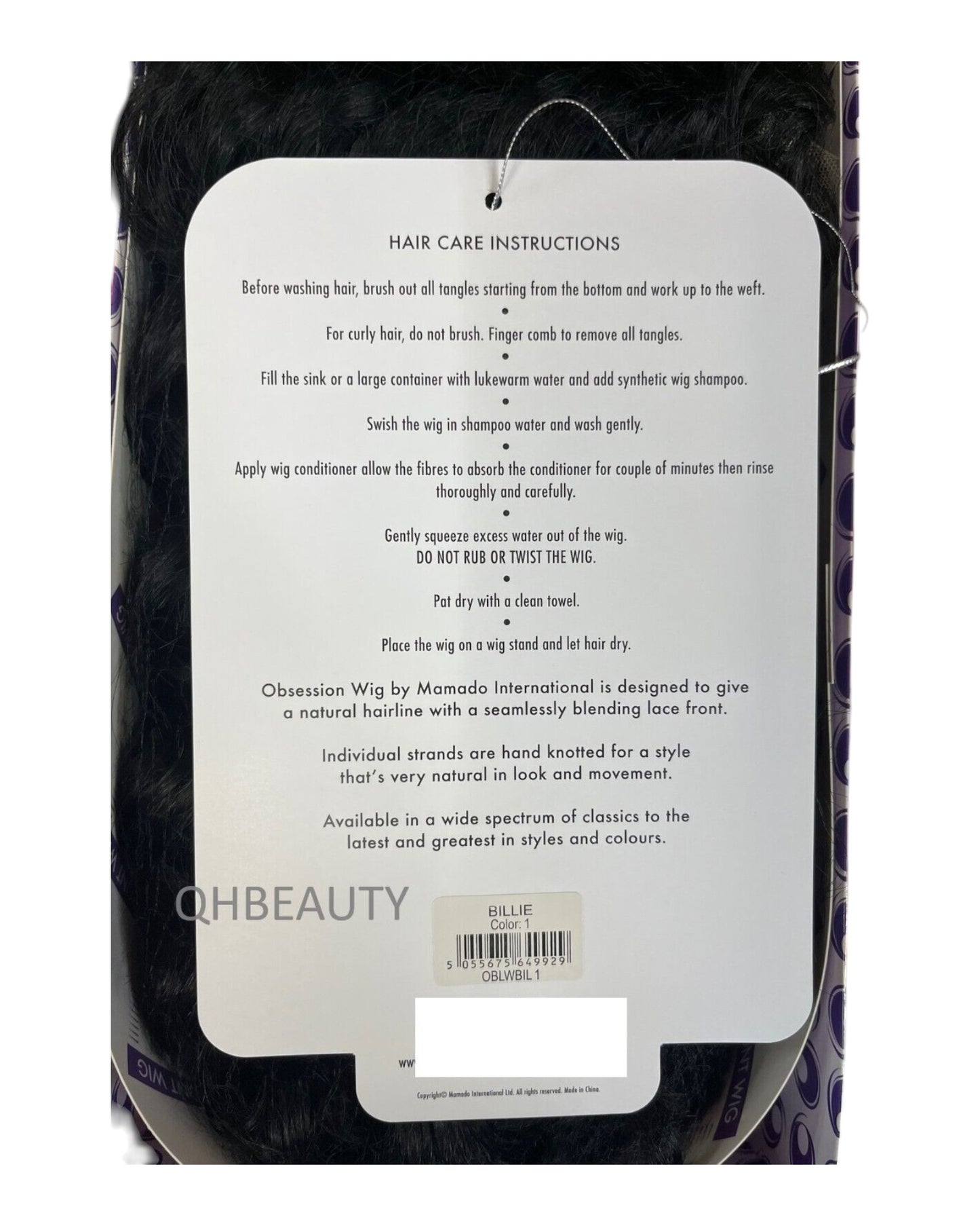 Obsession Synthetic Swiss HD 13x4 Lace Front Free Part Curly Hair Wig - SHAY