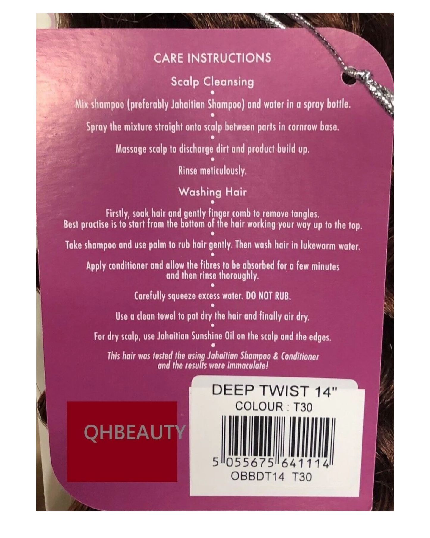 Obsession Synthetic Curly Crochet Braid Hair Extension - Deep Twist 14 inch