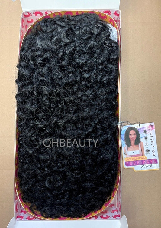 Obsession Synthetic Lace Front Free Part 100% Hand Tied Curly Hair Wig - AVANI
