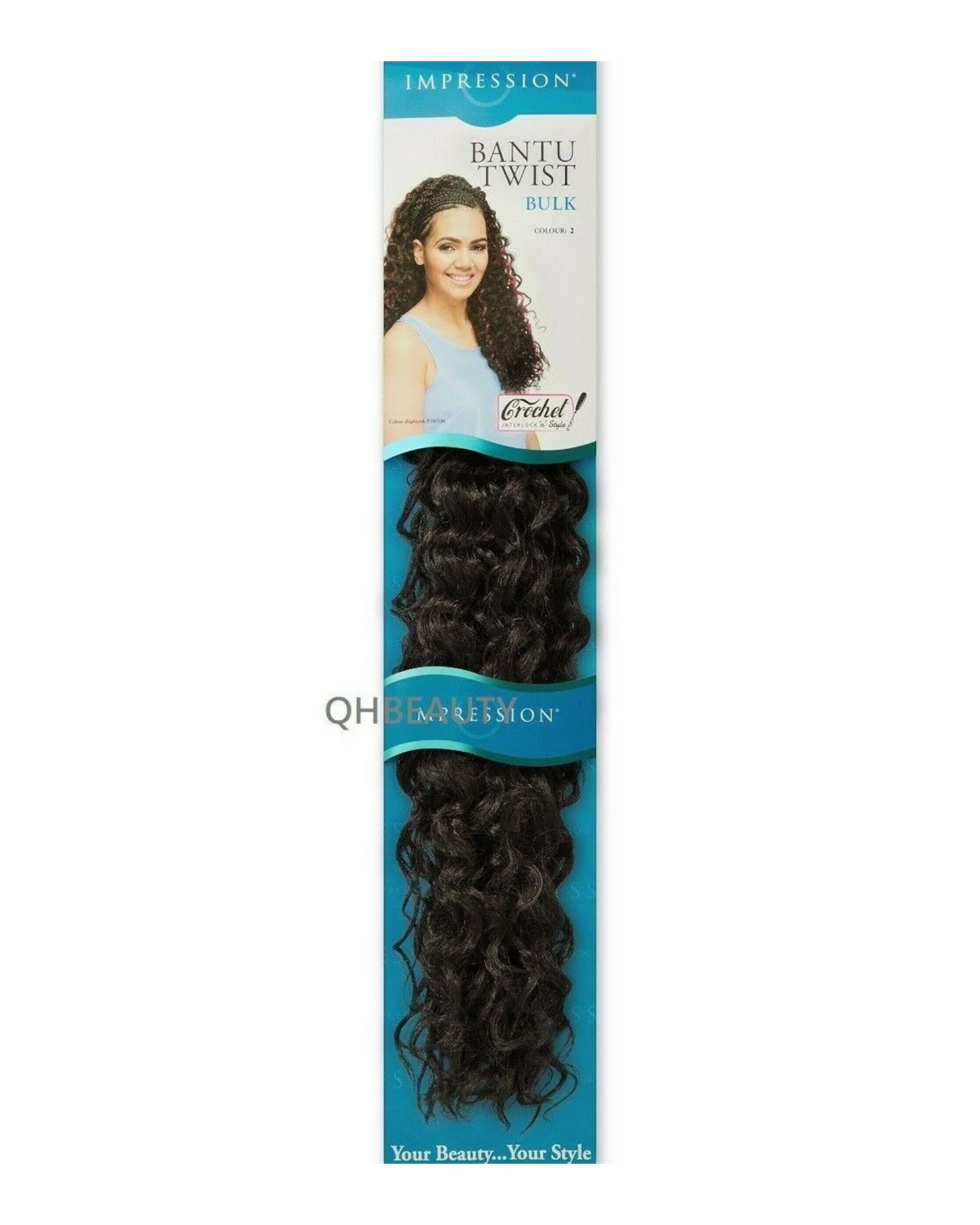IMPRESSION SYNTHETIC CROCHET BRAIDS HAIR EXTENSIONS - BANTU TWIST BULK