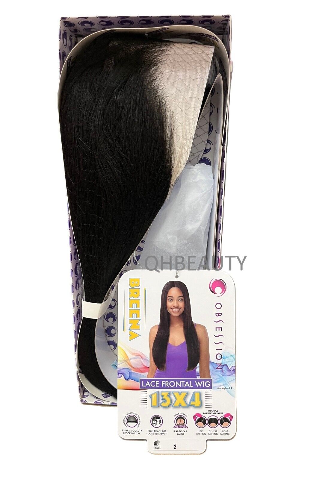 Obsession Synthetic Swiss HD 13x4 Lace Front Free Part Long Hair Wig - BREENA