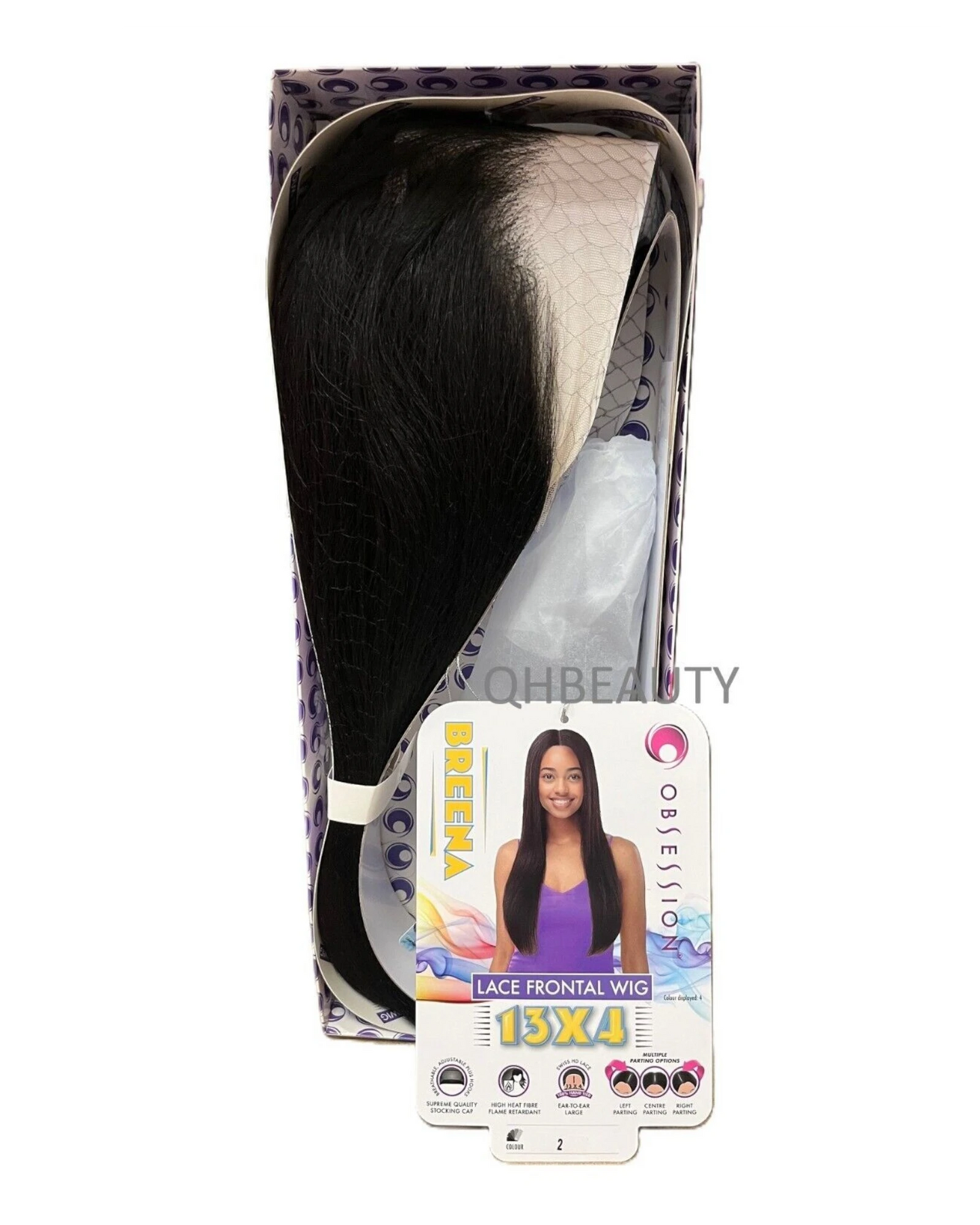 Obsession Synthetic Swiss HD 13x4 Lace Front Free Part Long Hair Wig - BREENA