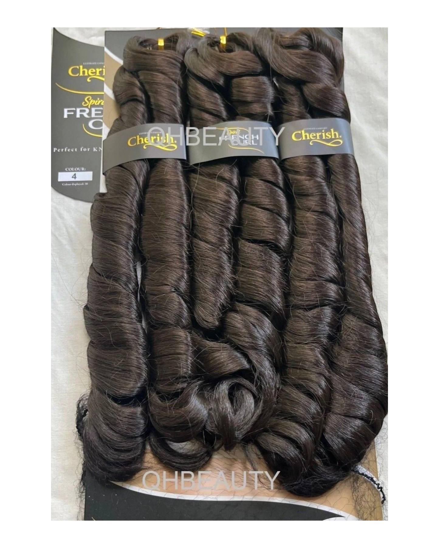 CHERISH SYNTHETIC CURLY HAIR EXTENSION BRAID - 3 x SPIRAL FRENCH CURL 28 INCHES
