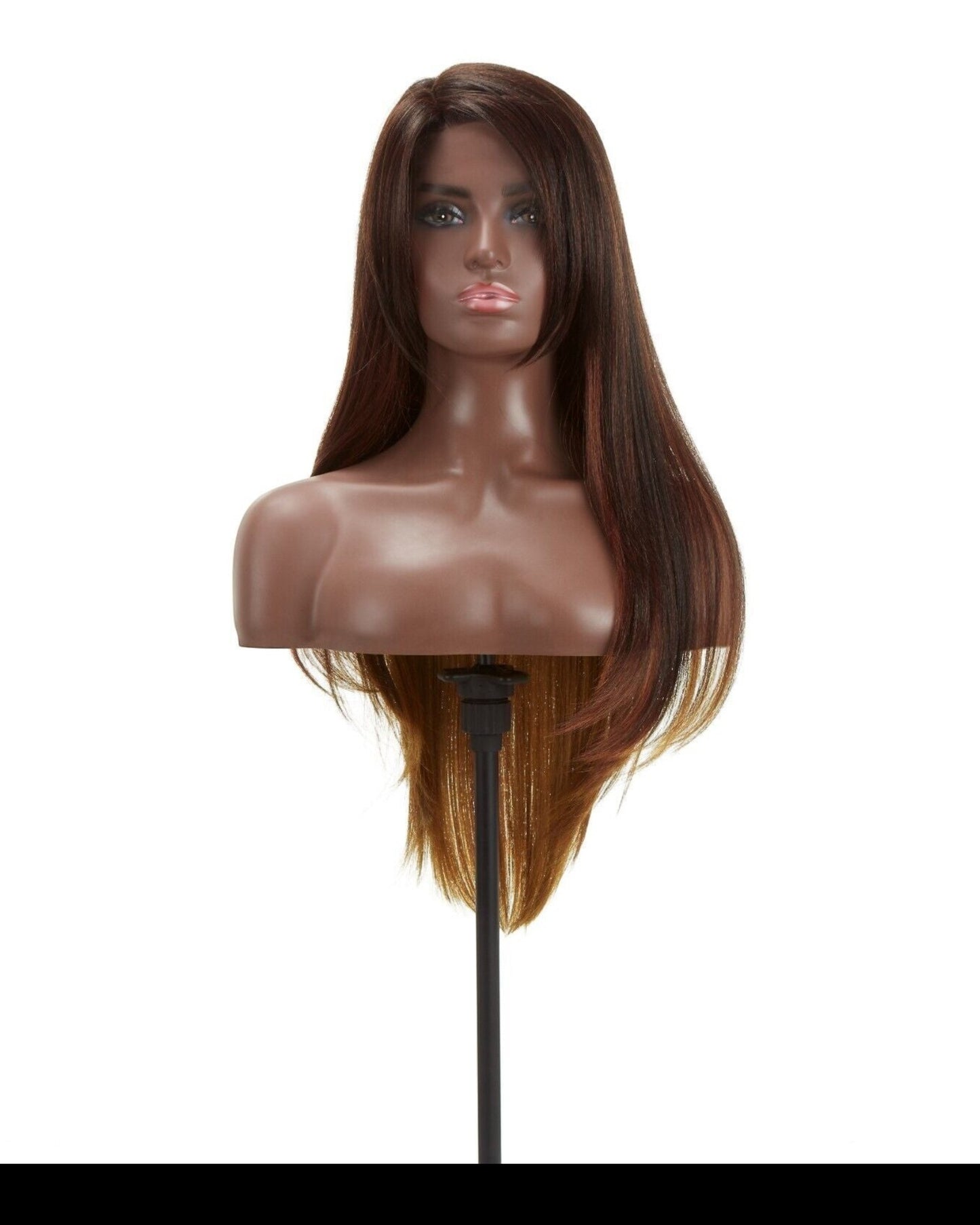 Impression Synthetic Invisible Part Long Straight Lace Front Hair Wig - Destiny