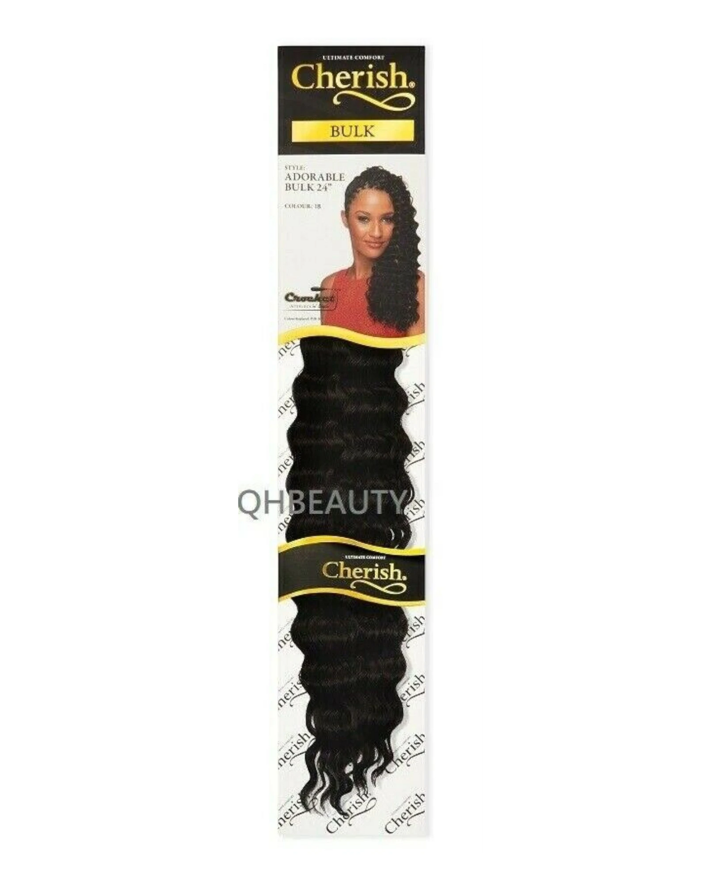 CHERISH SYNTHETIC LONG CURLY HAIR EXTENSION CROCHET BRAIDS - ADORABLE 24 inch7.99