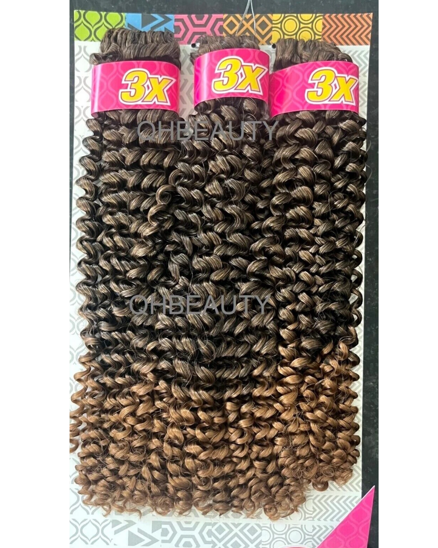 CHERISH SYNTHETIC CROCHET BRAID HAIR EXTENSION - 3 X WATER WAVE 14'' and 18''