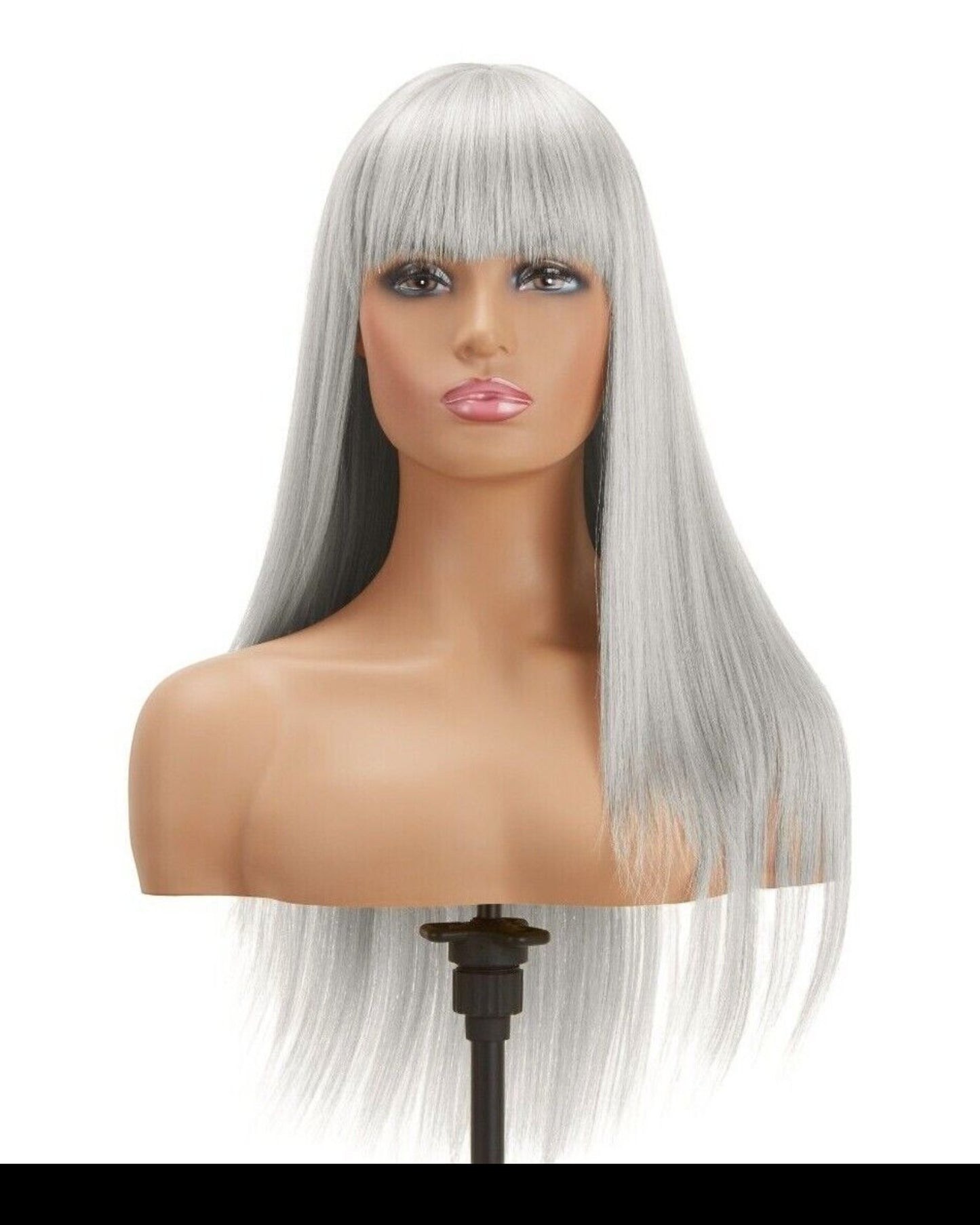 Impression Synthetic Hand Made Long Straight Bangs Hair Wig  Alexandra