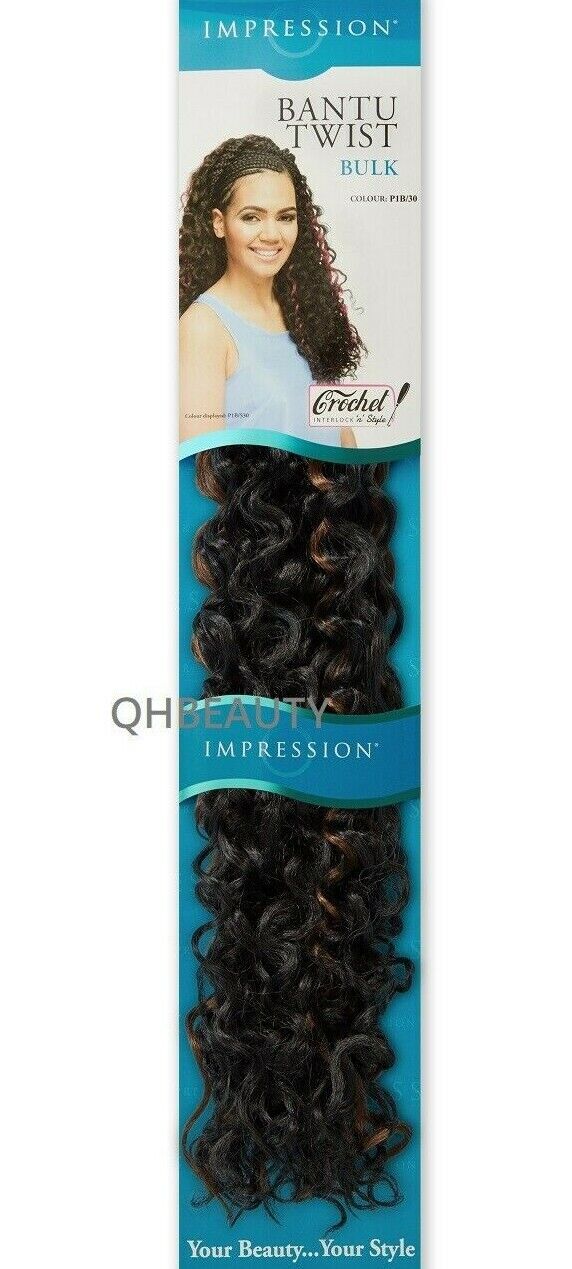 IMPRESSION SYNTHETIC CROCHET BRAIDS HAIR EXTENSIONS - BANTU TWIST BULK