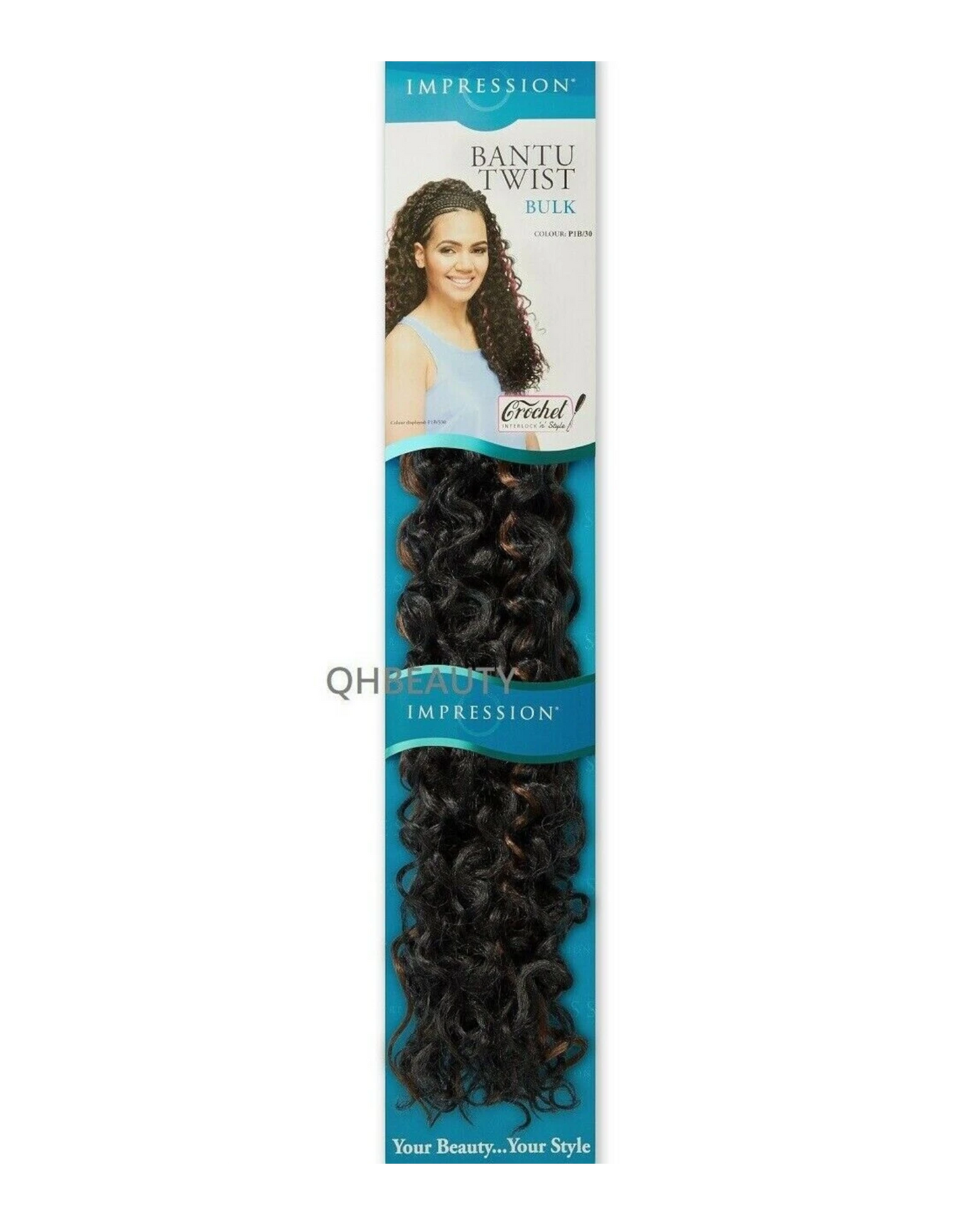 IMPRESSION SYNTHETIC CROCHET BRAIDS HAIR EXTENSIONS - BANTU TWIST BULK