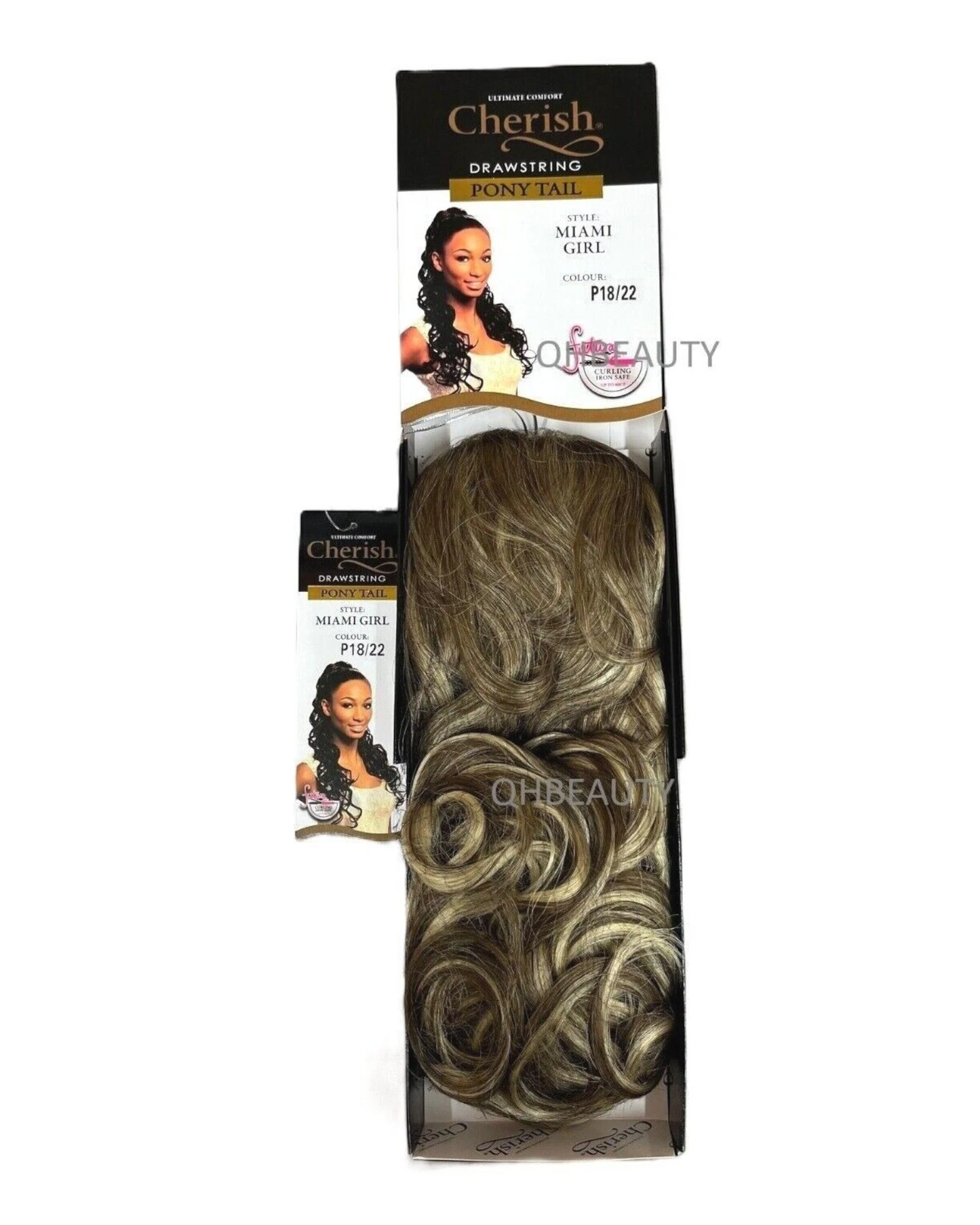 Cherish Synthetic Long Curly Drawstring Natural Hair Ponytail - Miami Girl