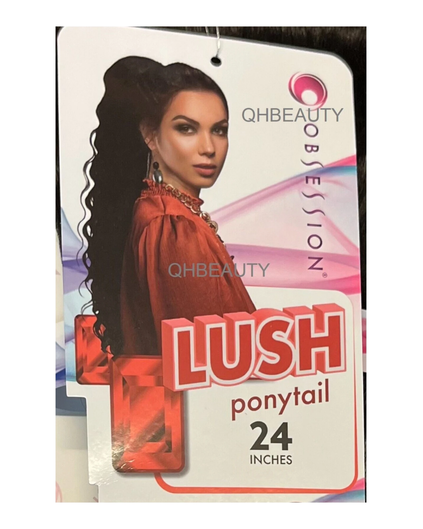 OBSESSION SYNTHETIC DRAWSTRING BODY WAVE CURLY  HAIR PONYTAIL - LUSH 24 INCHES