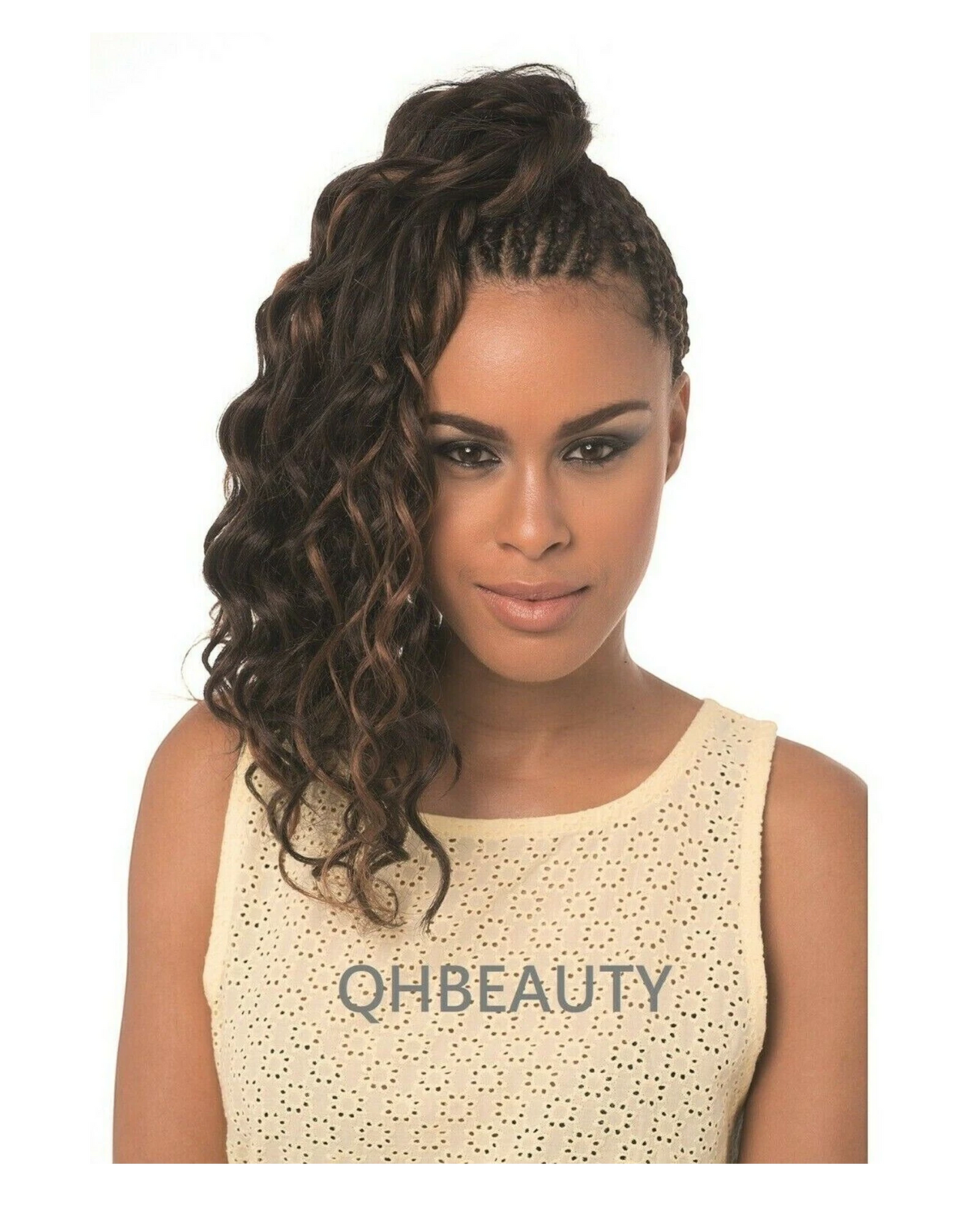 IMPRESSION SYNTHETIC CURLY CROCHET HAIR EXTENSION BRAIDS - MOROCCAN BULK 20 INCH
