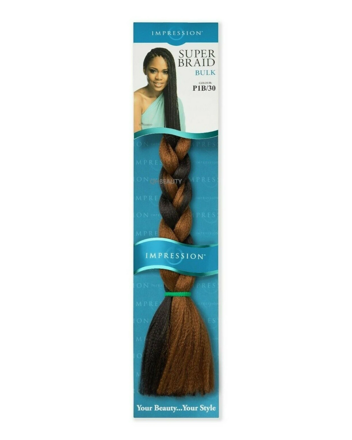 Impression Synthetic Natural Long Ultra Crochet Hair Extensions Super Braid 86"