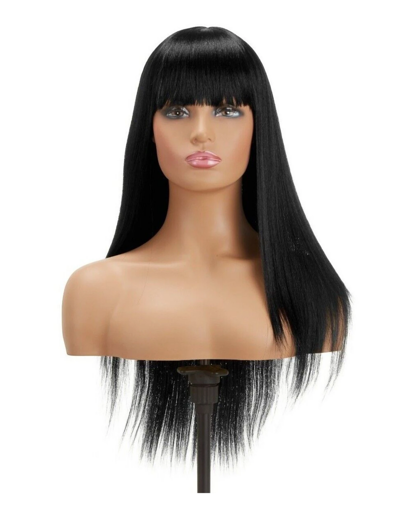 Impression Synthetic Hand Made Long Straight Bangs Hair Wig  Alexandra