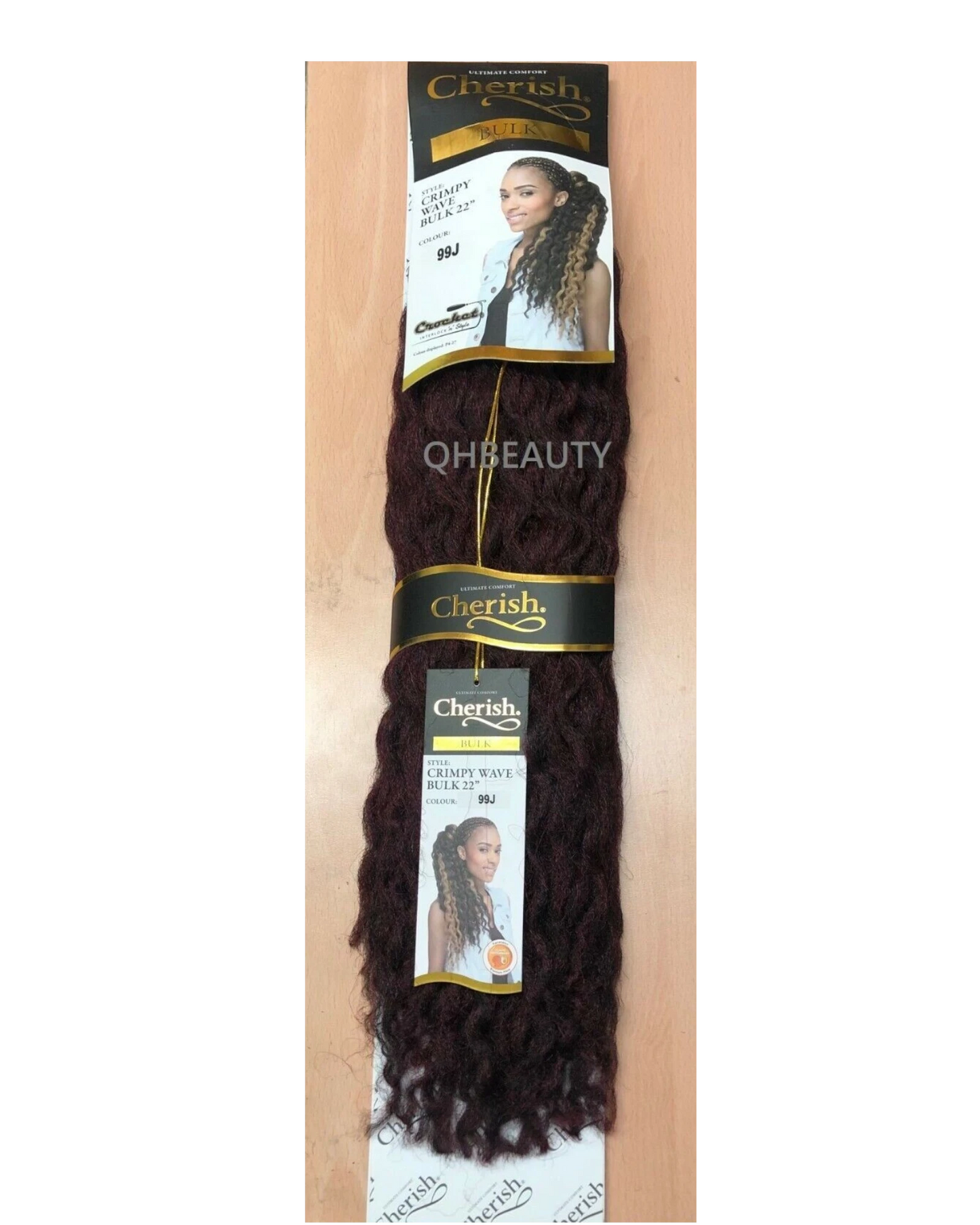 CHERISH SYNTHETIC CROCHET AFRO BULK HAIR EXTENSION BRAIDS - CRIMPY WAVE 22 INCH