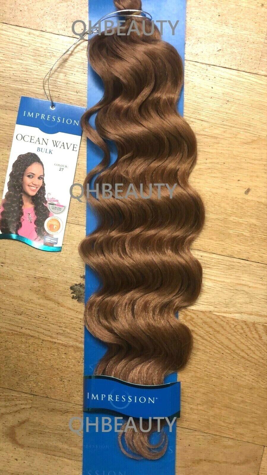 IMPRESSION SYNTHETIC HAIR EXTENSION CROCHET CURLY BRAID - OCEAN WAVE 20 INCH