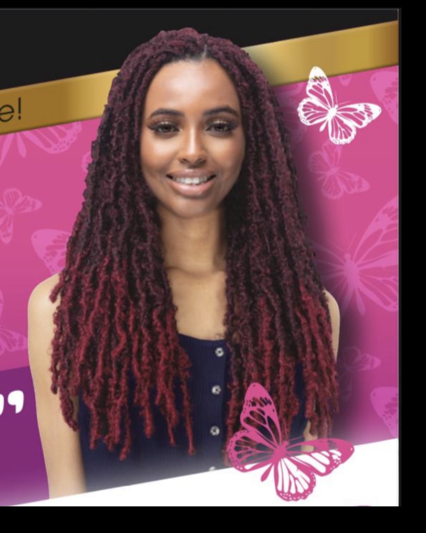 Cherish Synthetic  Pre-Looped Braid Hair Extensions - Butterfly Locs 12" & 18"