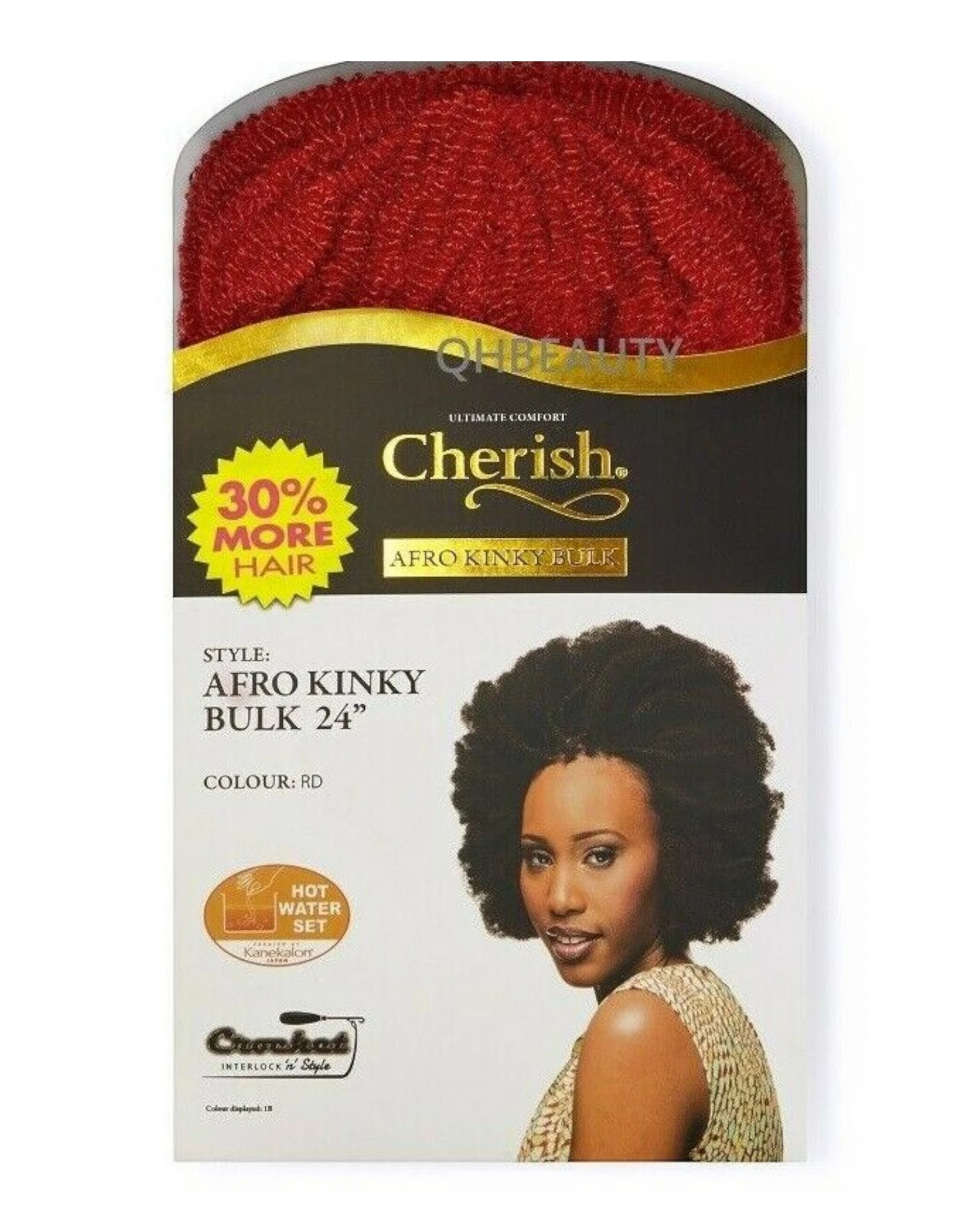 CHERISH SYNTHETIC BULK BRAIDING CROCHET NEW HAIR EXTENSIONS - AFRO KINKY 24 INCH