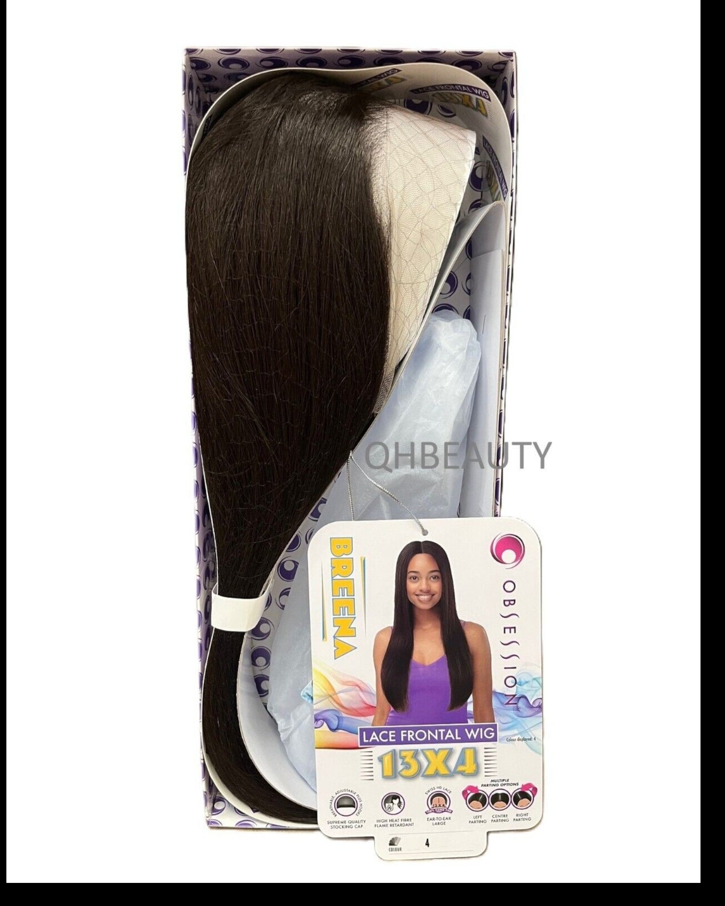 Obsession Synthetic Swiss HD 13x4 Lace Front Free Part Long Hair Wig - BREENA