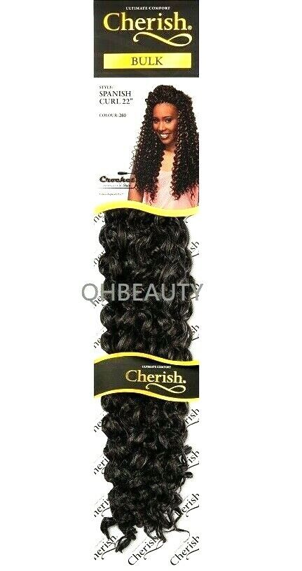 Cherish Bulk Synthetic Long Curly Hair Extension Braid - Spanish Curl 22 Inch