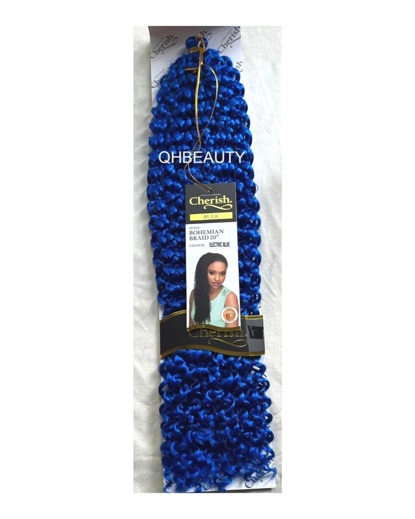 CHERISH SYNTHETIC CROCHET CURLY HAIR EXTENSION BRAID - BOHEMIAN BULK 20 INCH